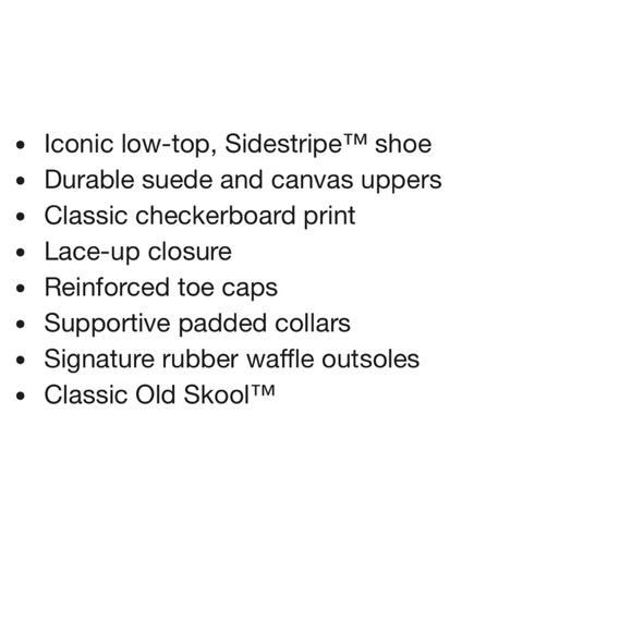 Vans Old Skool Checkerboard Lace Up Low Top Canvas Suede Skate Sneaker 4/5.5 - Picture 9 of 16